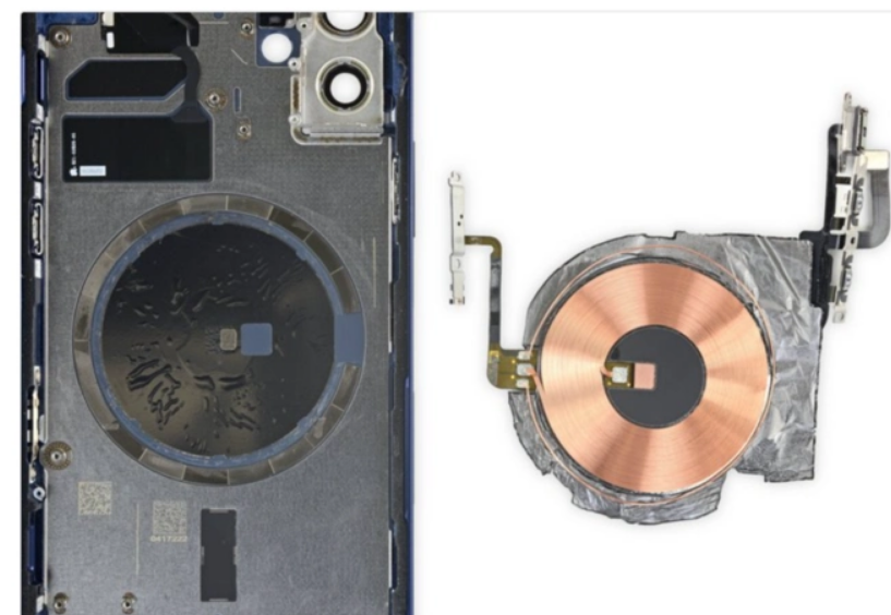 iphone12无线充电线圈拆解图